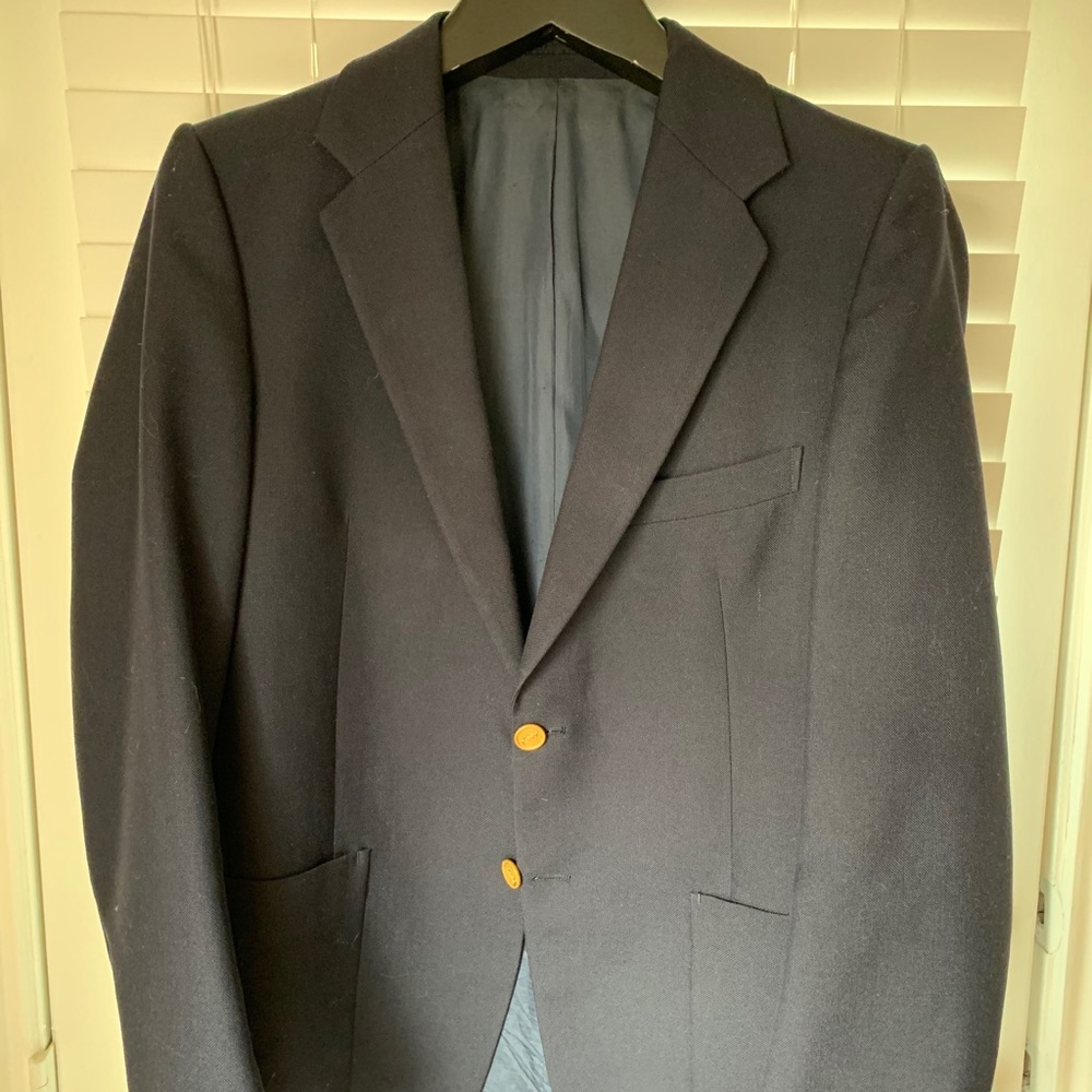 Vintage Yves Saint Laurent blue blazer.